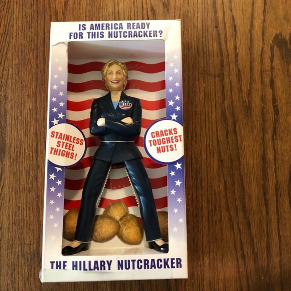 Hillary Nut cracker!  Lol!  Not a fan but had to have it!